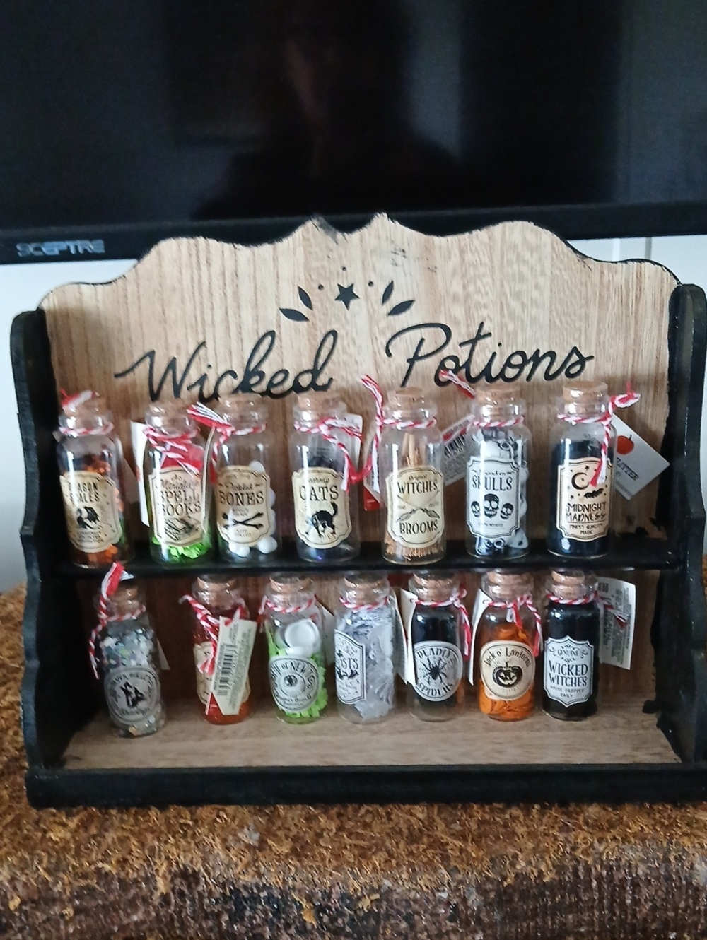 Wicked Potions Decorative Mini Glass Vial Set Target Bullsye 2022 Set - Picture 1 of 1